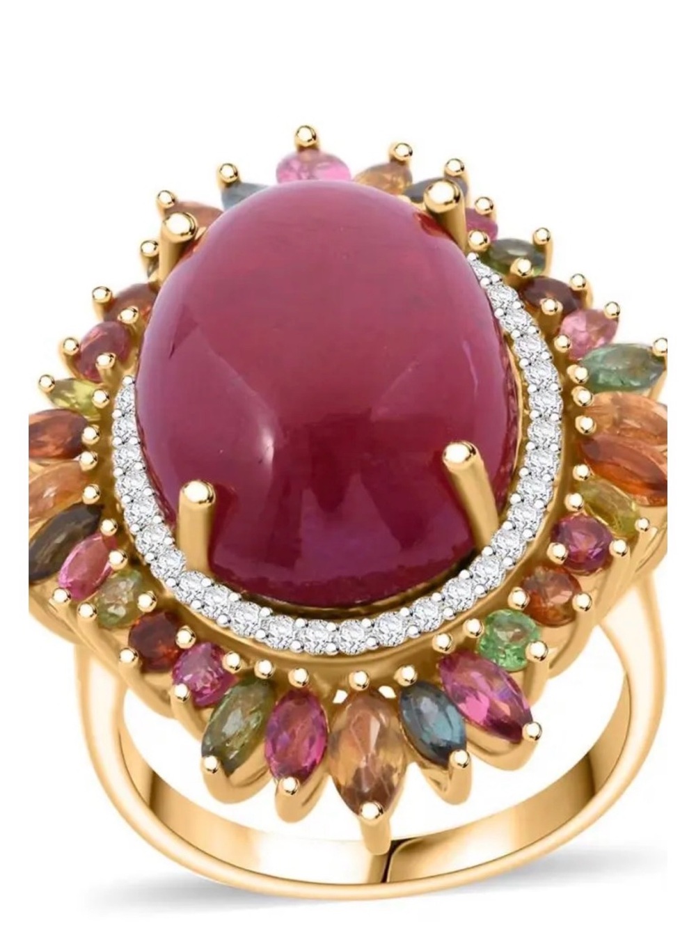 21 CTW Ruby & Multicolor Tourmaline